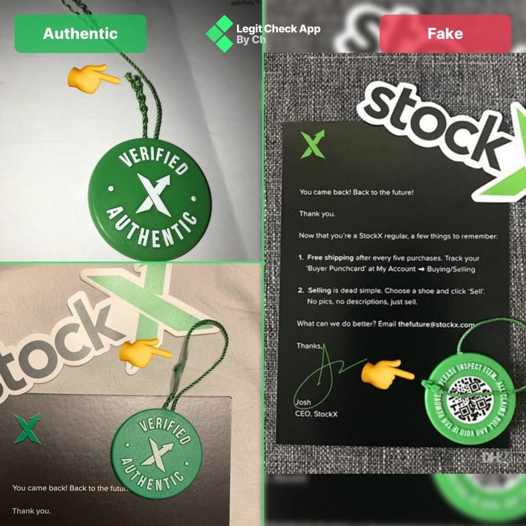 StockX Tag Real Vs Fake Legit Check Guide - Legit Check App